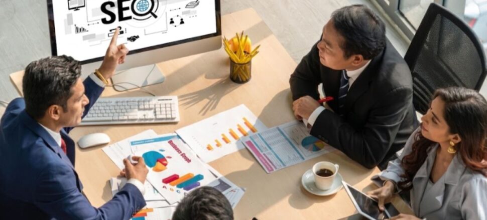 SEO consultant India — One Digital Land SEO specialist reviewing rankings and organic traffic for an Indian business